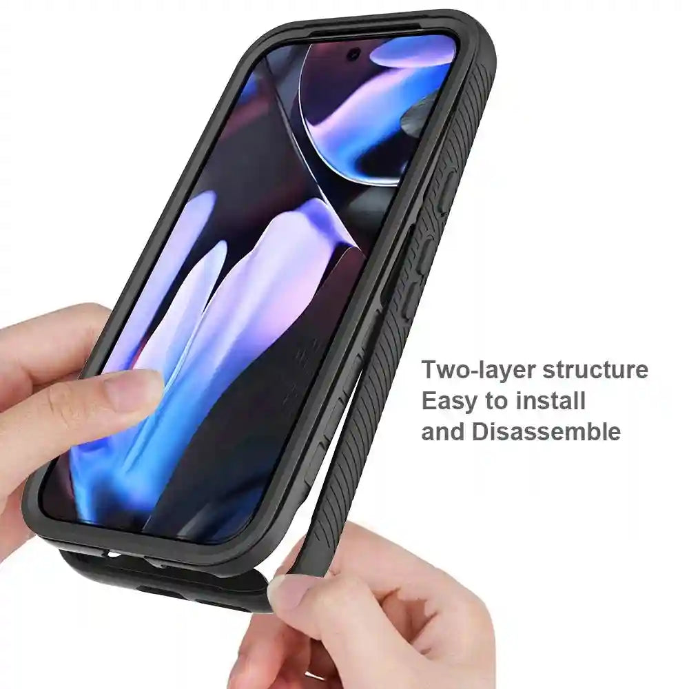 Google Pixel 8A Full Body 360 Leather Case - Durable Anti-Scratch Protection Tidesmit