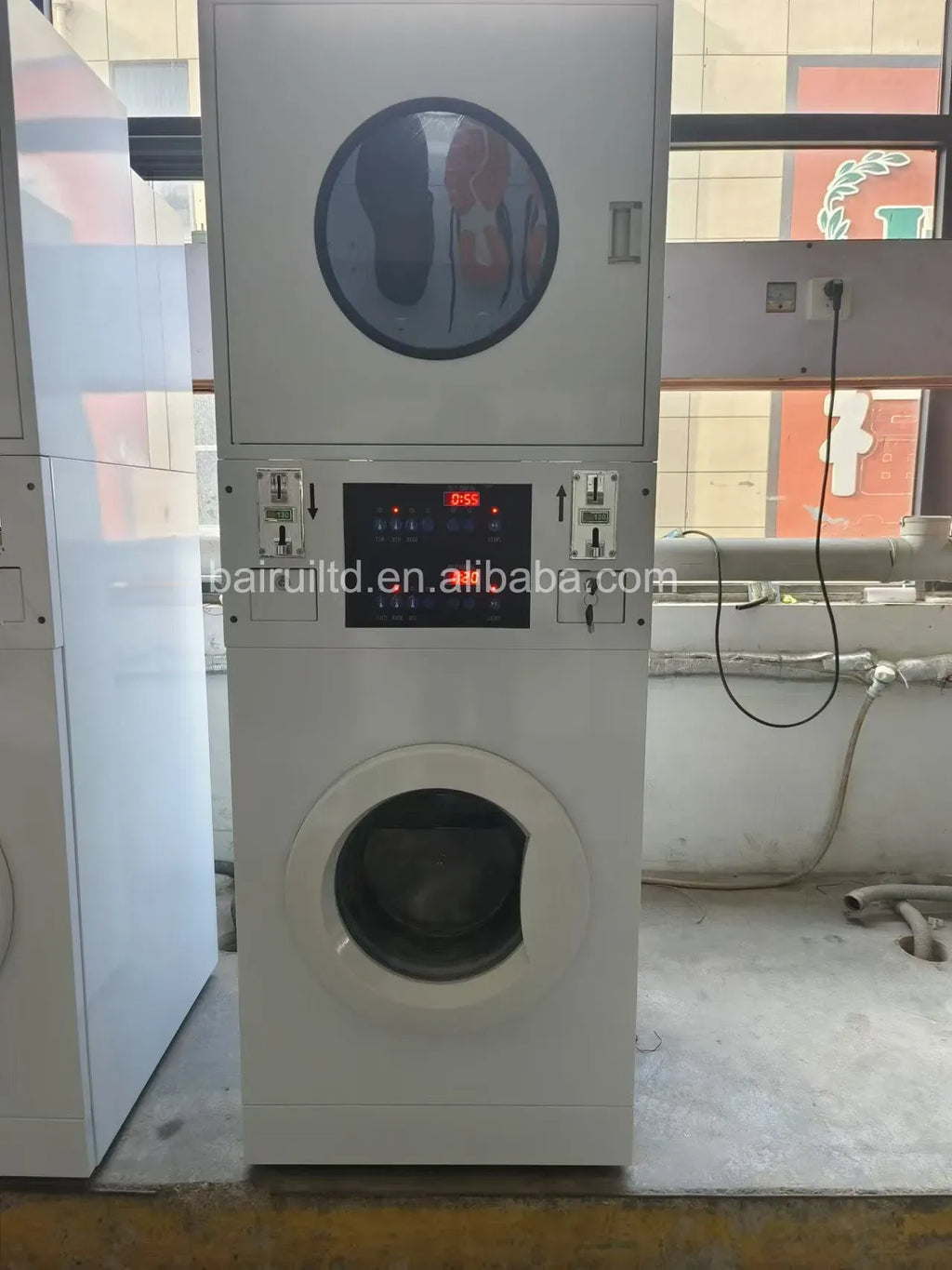 2026 Newly Designed Commercial Self-service Coin Operated Shoe Stack Washer and Dryer Sneaker Washer Dryer