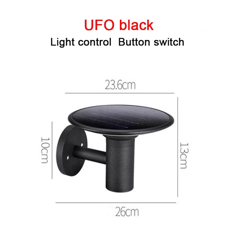 Solar Garden Decoration Outdoor LED Wall Light Street Outdoor Solar Panel Waterproof Sunlight Wall Lamps Solar Spotlights