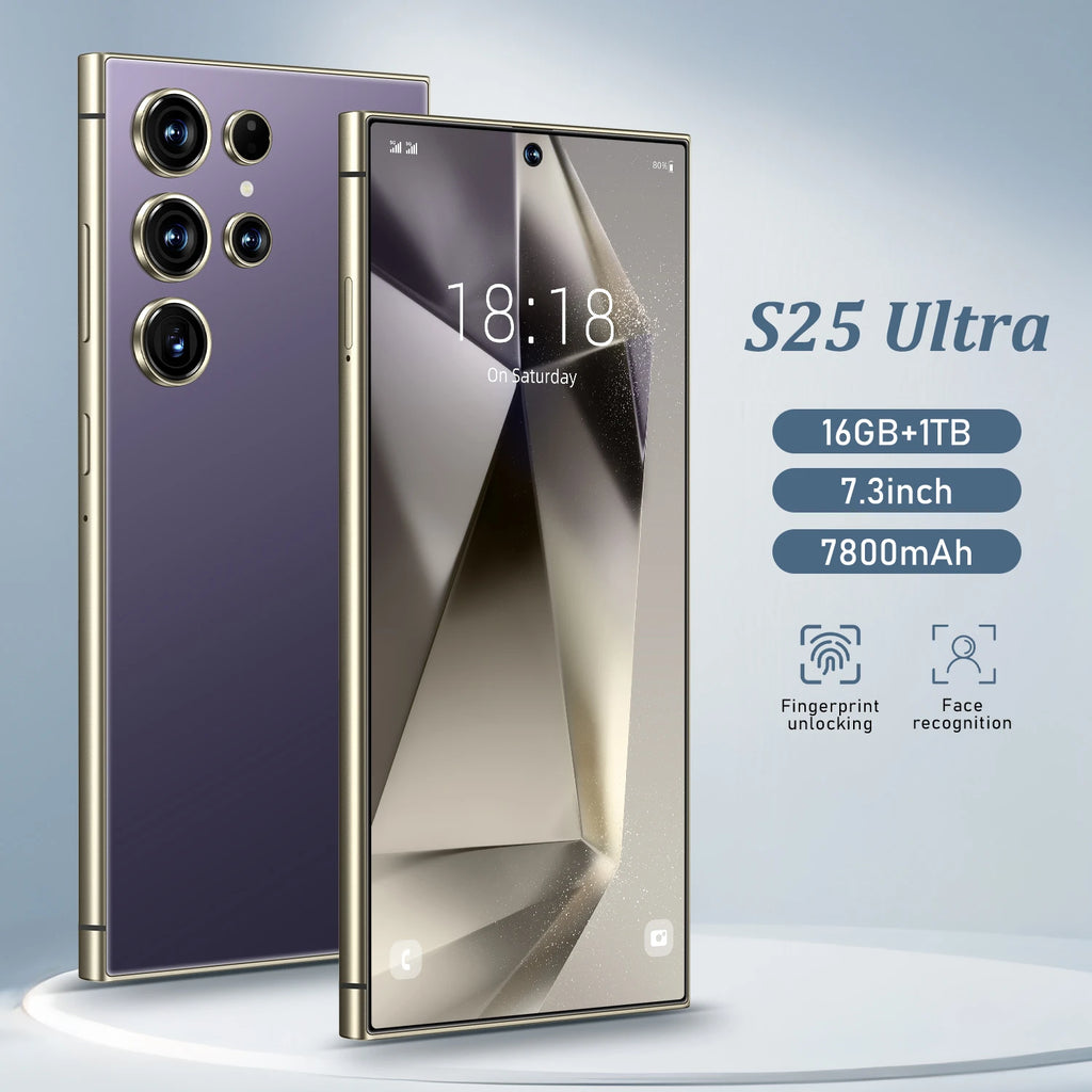 S25 Ultra 16GB 1TB 5G Smartphone - AMOLED Dual SIM Unlocked Tidesmit