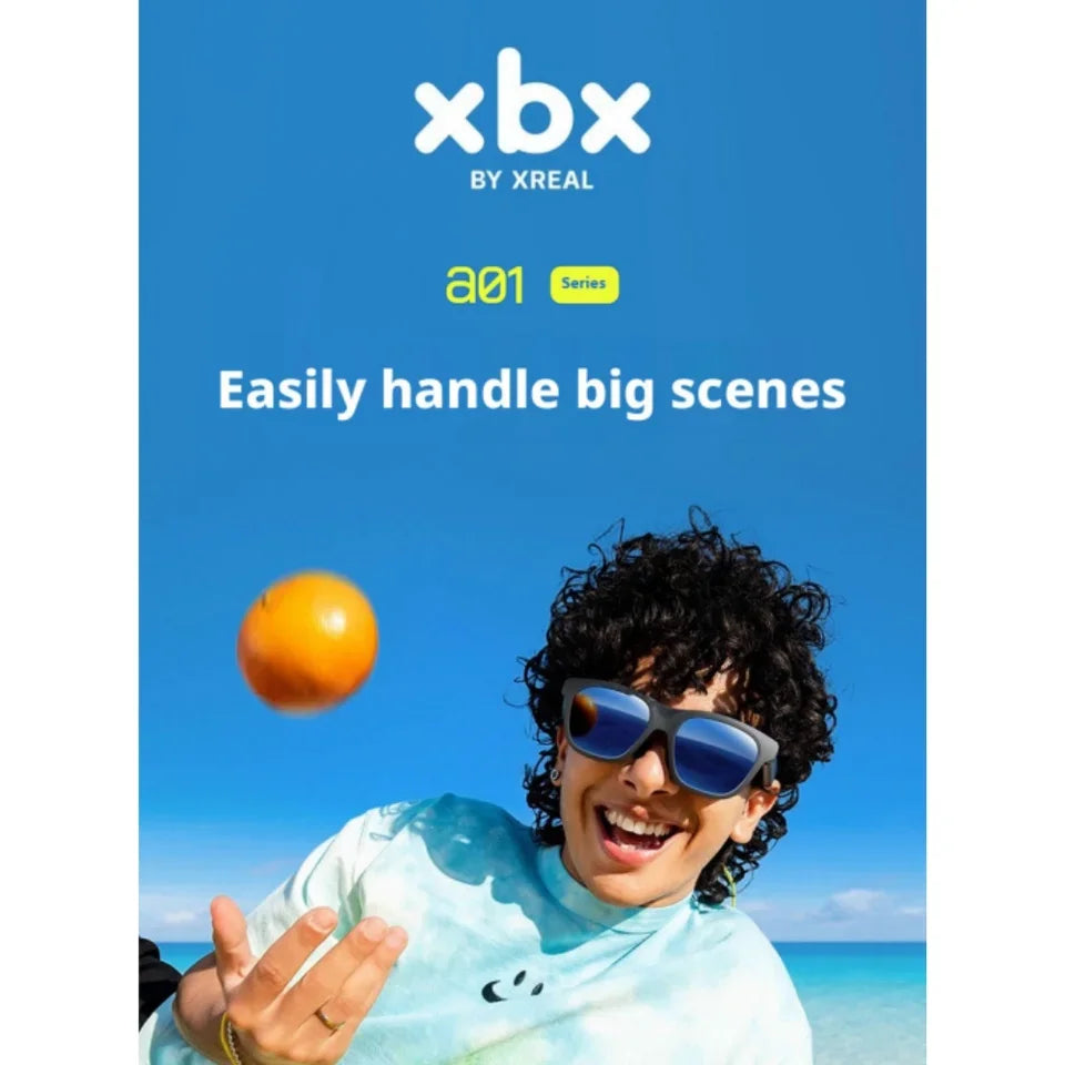 XREAL Xbx A01 VR AR Glasses Ultra-Lightweight 62g Supports HDR10 1600 Nits 50-Degree FOV for Watching Movies and Gaming