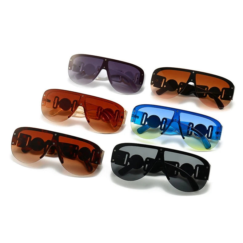 Superhot Eyewear 49300 Oversized One-Piece Sunglasses UV400 Luxury Frame for Unisex 2025 Styling