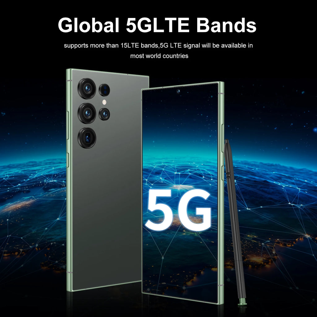 22G+2TB Discounted Price New Arrival Original S25 Ultra 5G Smartphone 22GB+2TB Android Dual SIM LTE HD Screen Deca Core Global V