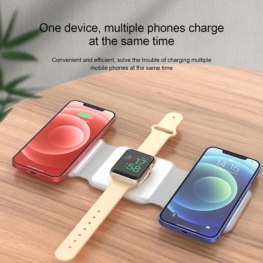 3-in-1 Fast Charging Power Bank | 15W Foldable PD Portable Battery Pack Tidesmit