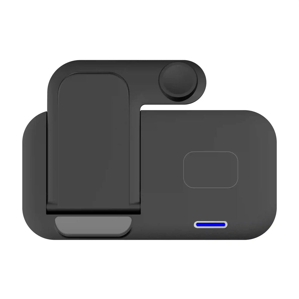 3-in-1 Foldable Wireless Charger - Qi Certified Fast Charging Station Tidesmit