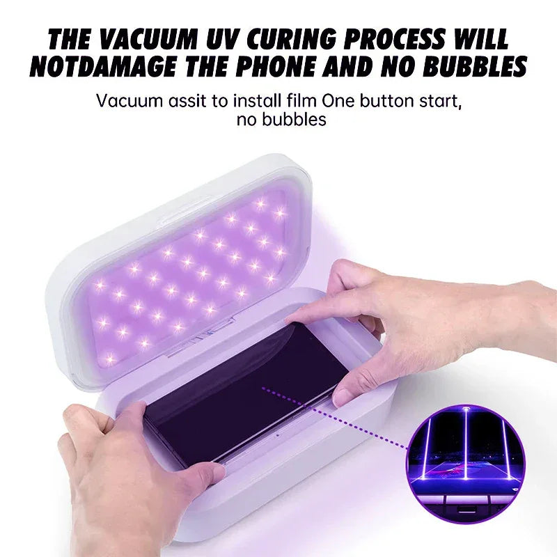 UV Hydrogel Screen Protector for All Phones | White Flexible Shield Tidesmit