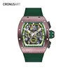 2025 New Luxury Automatic Mechanical Watch for Men - With Transparent Movement and Rubber Strap - Original Watches