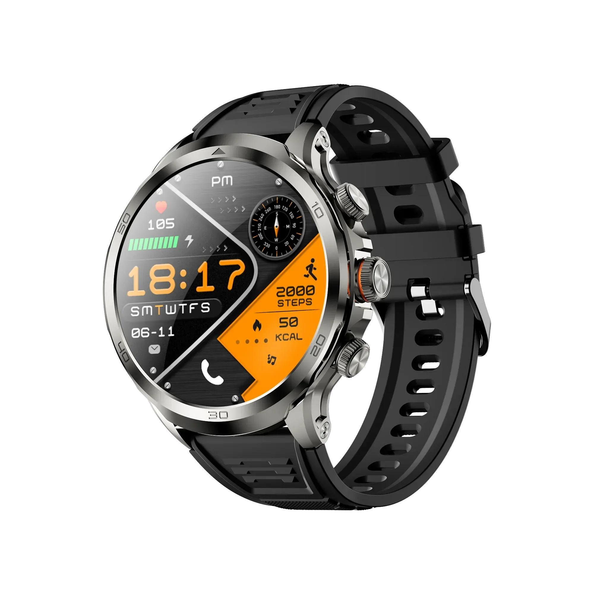 4G Smartwatch with GPS, Heart Rate Monitor & 1.95 AMOLED Display - H19 My Store