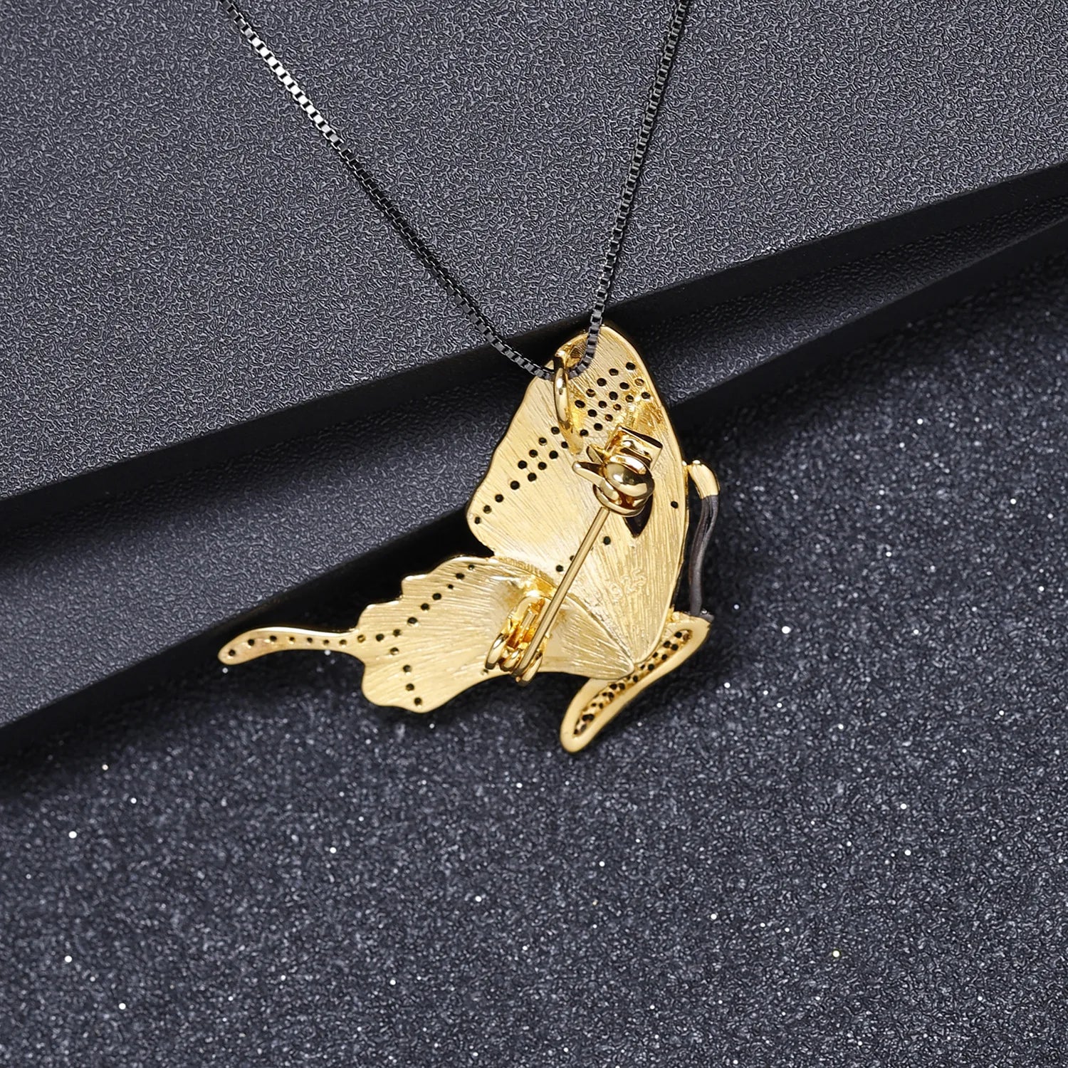 TIANSHE Designer Women's Pendant Dual-Purpose Butterfly Brooch Design High-end Vintage S925 Pure Silver Jewelry