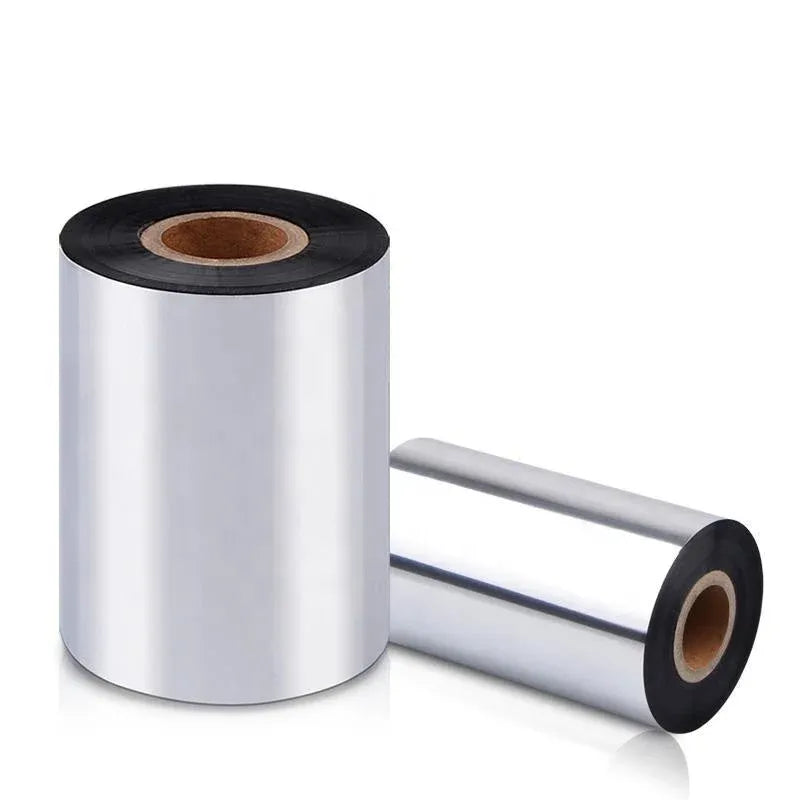 Black wax resin thermal transfer barcode ribbon roll, 80mm x 300m (1 inch)