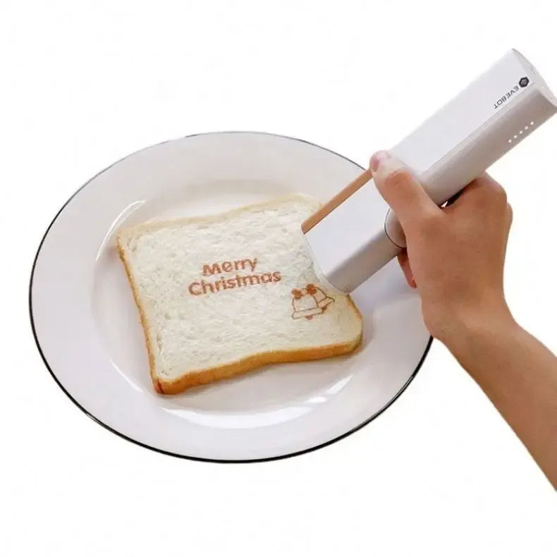 EVEBOT New Innovation Food Inkjet Printer Handheld Portable Directly Desserts Coffee Printer Pen Smart Digital Machine For Cafe