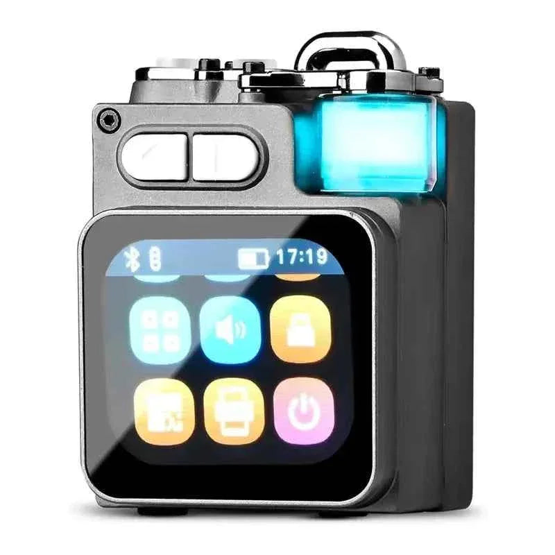 Portable Bluetooth Speaker with LED Touch Light - Black 360 Sound Black My Store