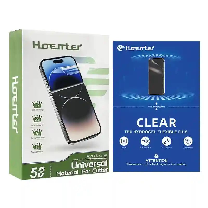 Hydrogel TPU Screen Protector 50pcs Set - Self-Healing Film by Tidesmit 50pcs TPU Clear Tidesmit