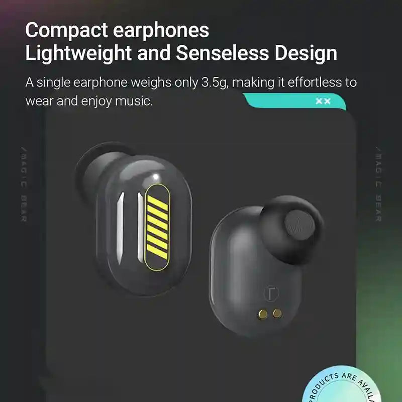 Tidesmit Wireless Earbuds with Noise Cancelling & LED Display T20 Tidesmit