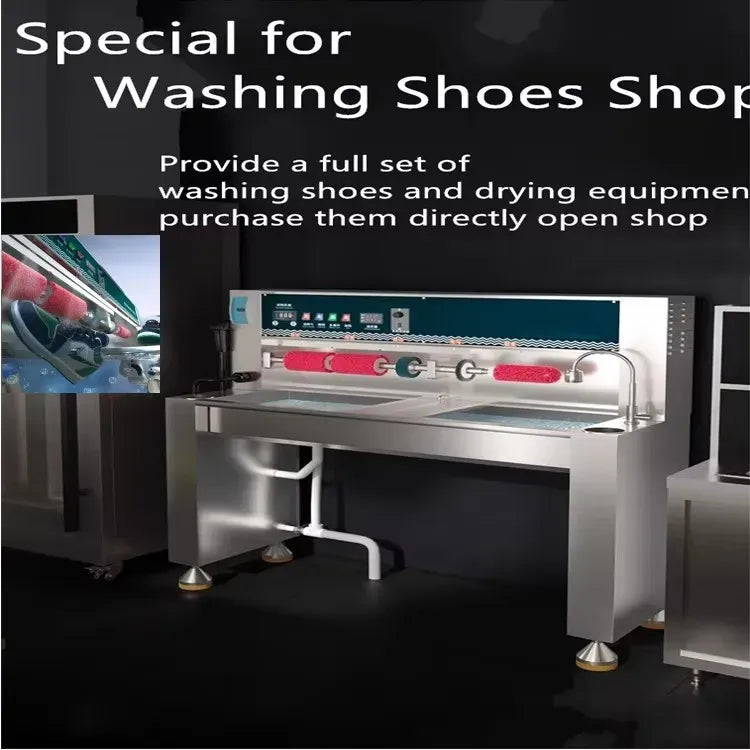 Industrial Automatic Shoe Washing Machine Disinfection Drying All-in-one Shoe Cleaner Equipment For Hotel Laundry Store