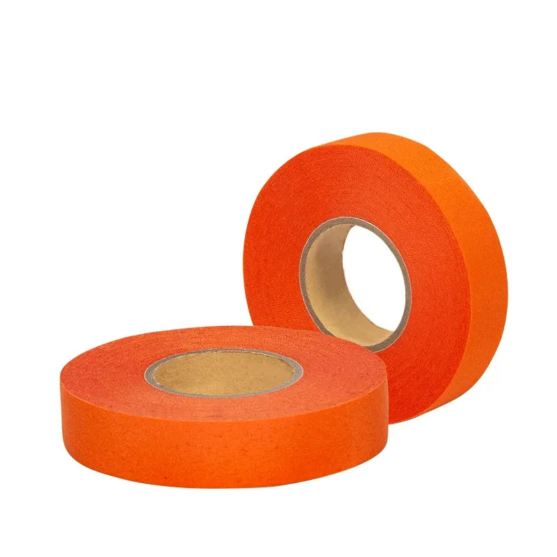 Orange cloth automotive wire harness tape roll set with adhesive backing