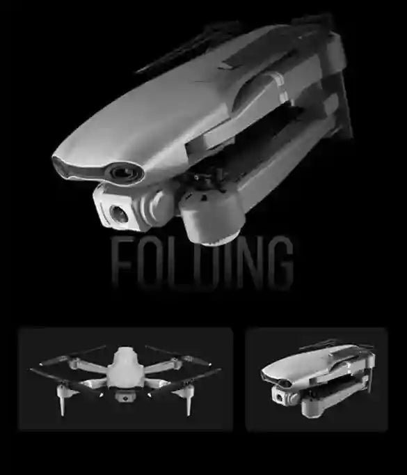 F10 Camera Drone with WiFi FPV, 4K Capability & Foldable White Design Tidesmit