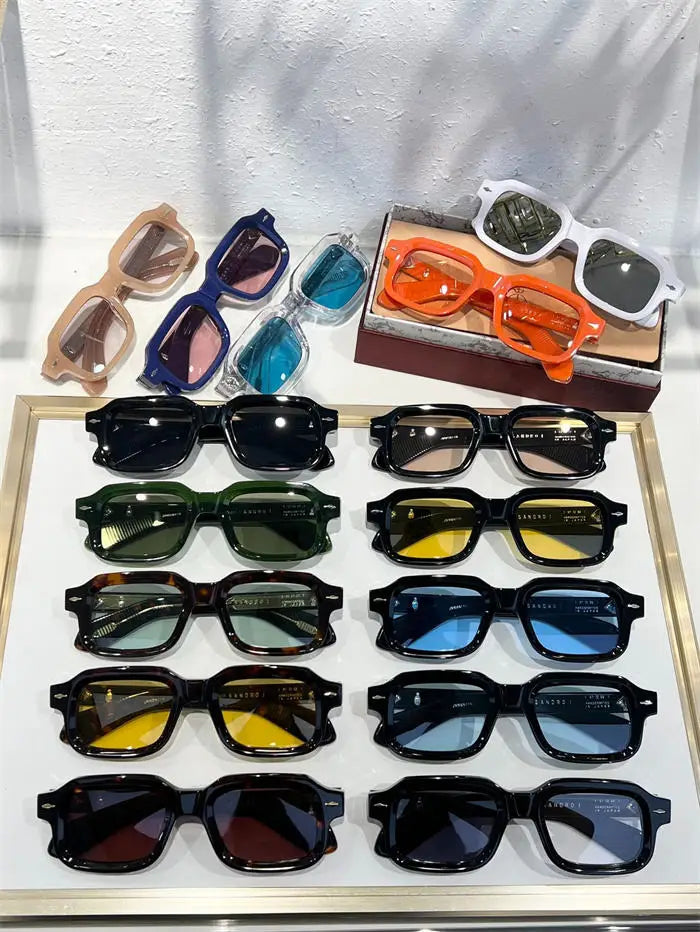 Top Quality Handmade Made in Janpan Luxury square Sun Shades JMM Uv400 Men Women High-end Acetate Sunglasses Multiple Models