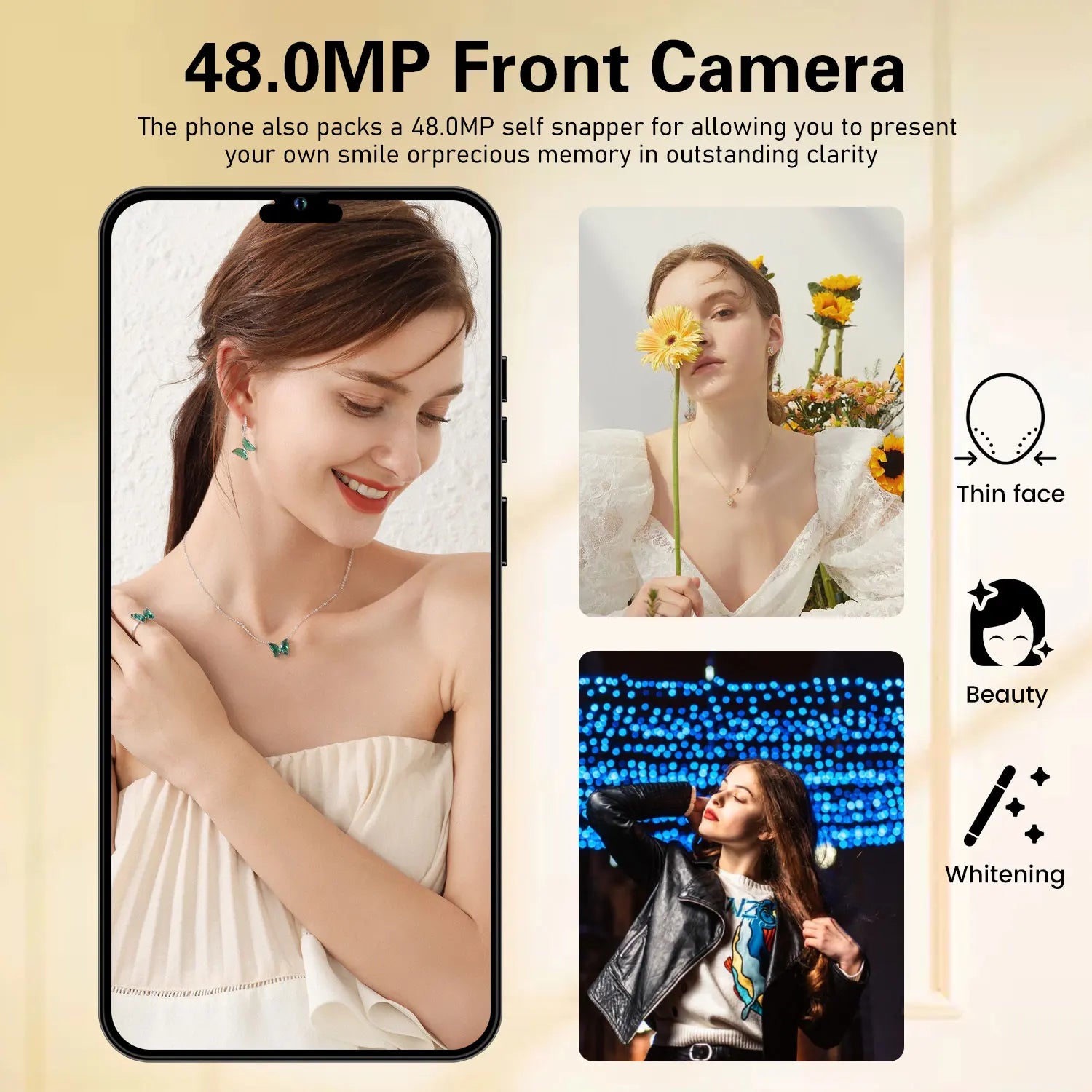 OEM 2024 I16 Pro Max 5G smartphone with 6.7 inch 120Hz LED display and 1TB storage, side view gallery image
