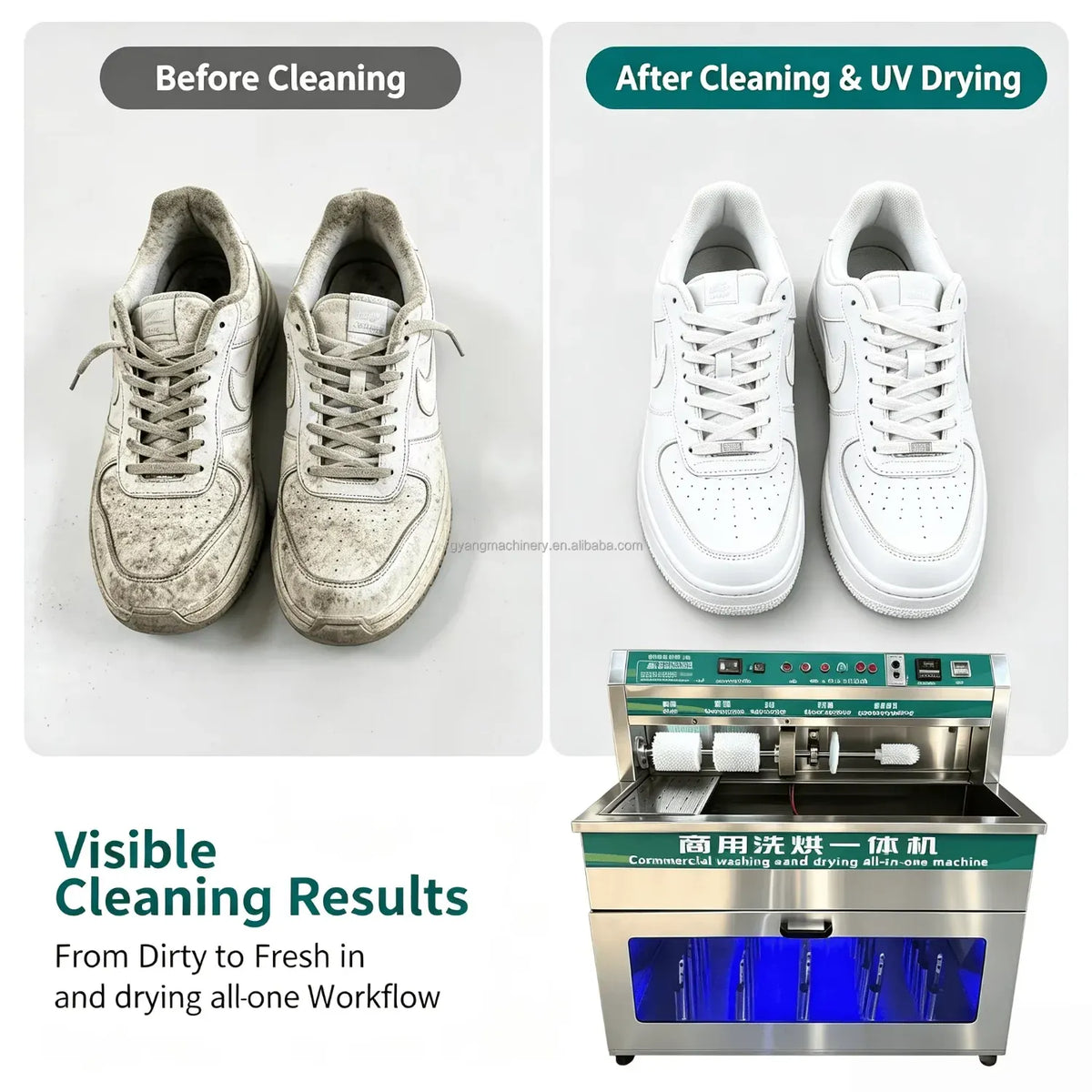 Multi-functional Intelligent Automatic Sneaker Cleaning Machine Commercial Shoe Washing Machine for Laundry