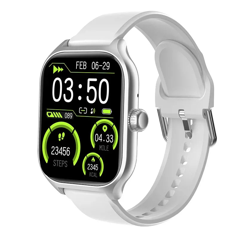 Women Smartwatch AMOLED Fitness Tracker with Heart Rate Monitor White My Store