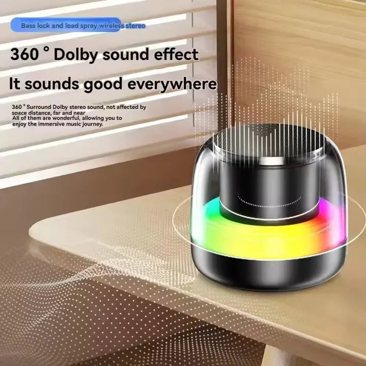 Portable Bluetooth Speaker, Wireless Waterproof Audio with Bass Boost - White My Store
