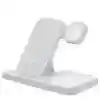 3-in-1 Wireless Charger Station | 15W Qi Fast Charging Pad for Mobile Universal White Tidesmit