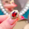 Low MOQ OEM/ODM Luxury 925 Sterling Silver Gold Plated Natural Emerald Ring for Women's Wedding Gift