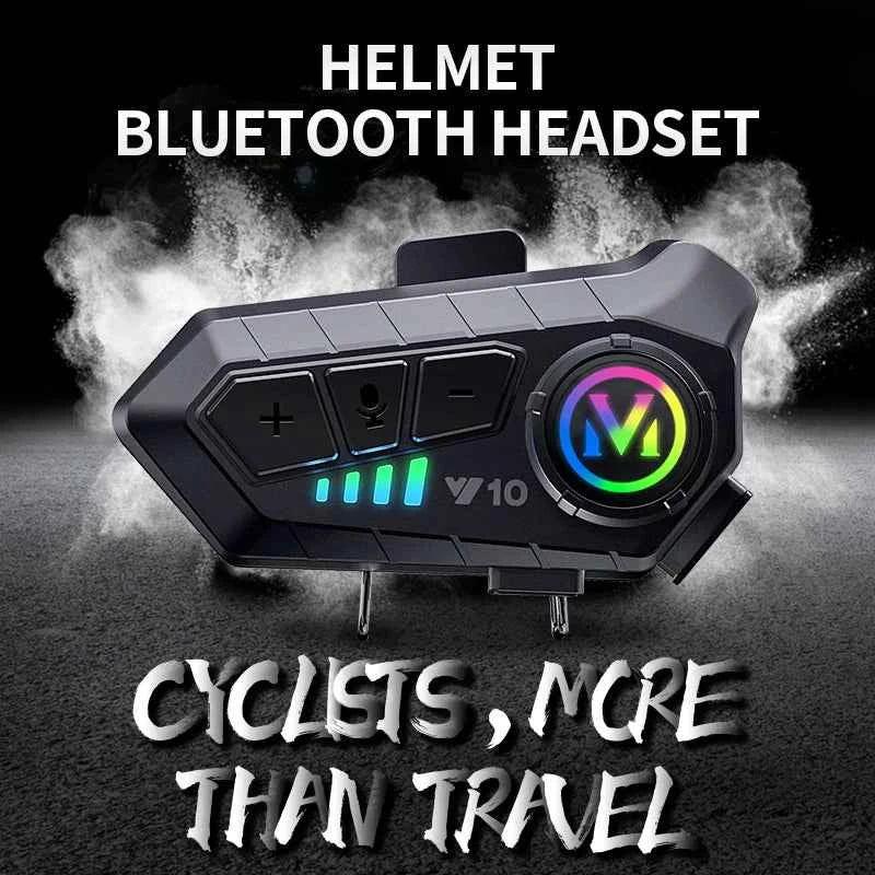 Motorcycle Helmet Intercom BT 5.3 Wireless Headset - Y10 Model My Store
