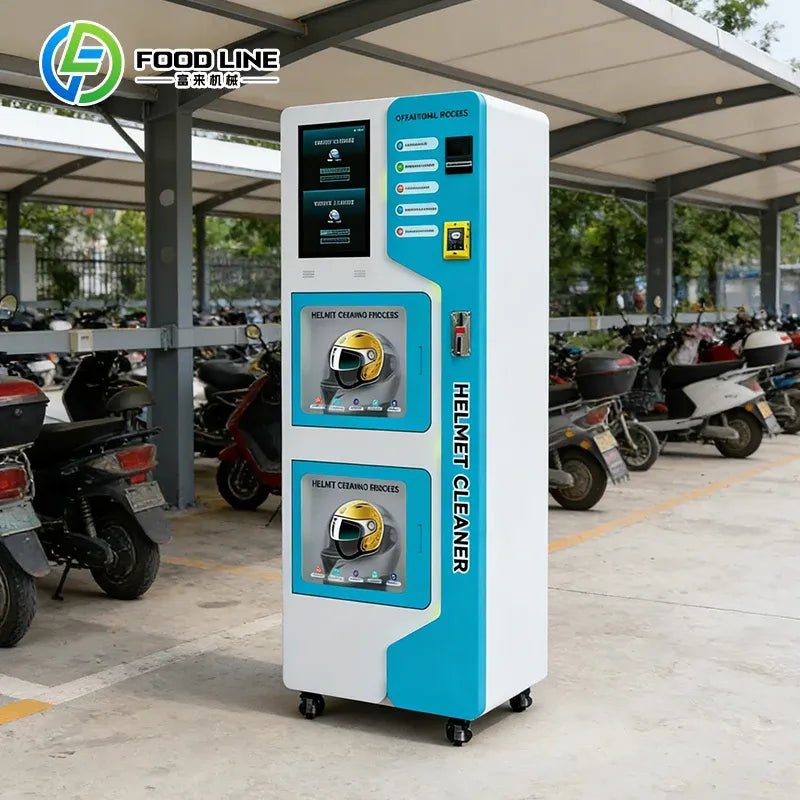 Dual-Compartment Combo Cleaning Washer Dryer Vending Machine Disinfection for Helmet Shoe Commercial Automatic Equipment