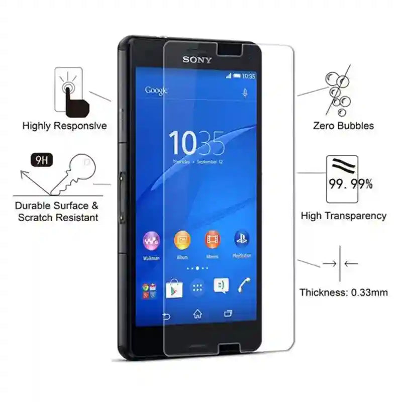 Sony Screen Protector Tempered Glass - Scratch Resistant HD Clear Film AE Tidesmit