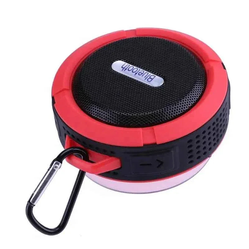Portable Bluetooth Speaker - Waterproof Wireless Audio with Mic (Red) My Store