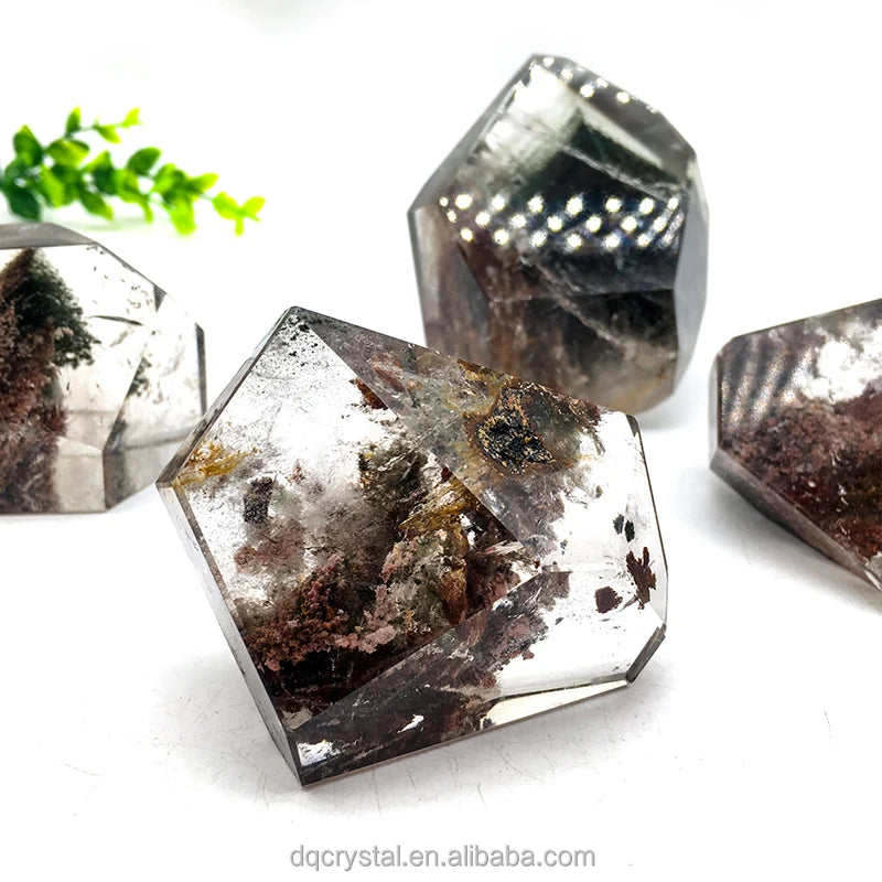 High Quality Natural Crystal Quartz Ghost Phantom Garden Crystals Freeforms for Fengshui Home Decoration and Gift