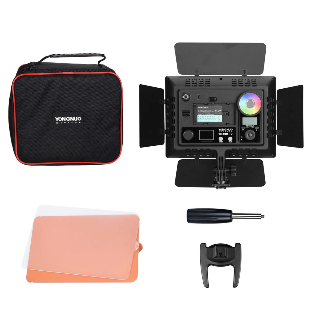 RGB LED Video Light Panel | Adjustable 3200-5600K DSLR Lighting Only YN300IV Tidesmit