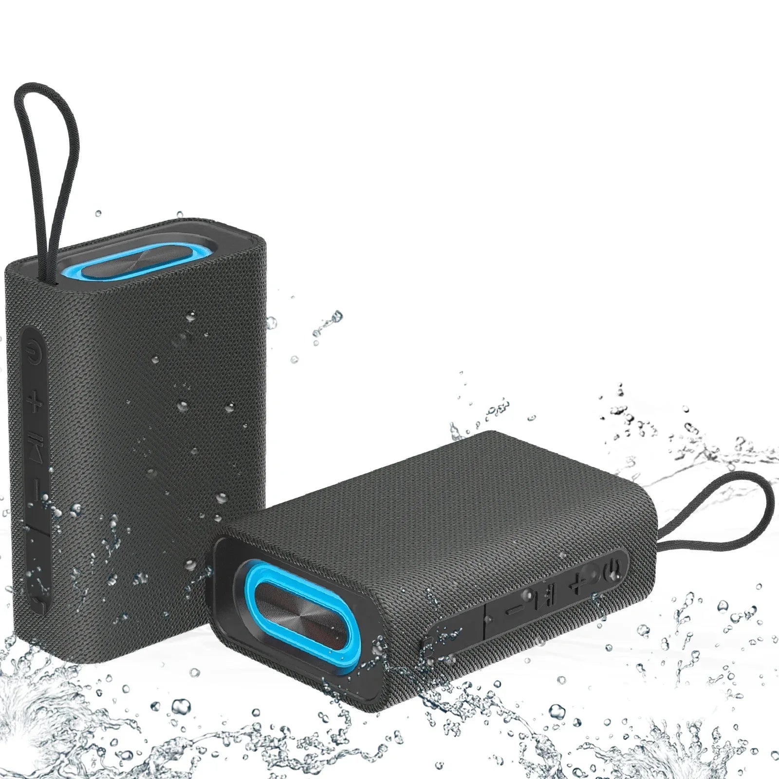 Portable Bluetooth Speaker | Waterproof Wireless Audio with Bass Boost Gray My Store