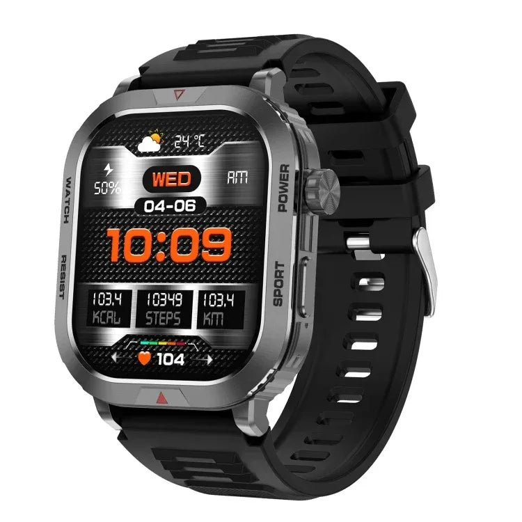Fitness Tracker Smart Watch - 2.01 Inch Display - Heart Rate & GPS Black My Store
