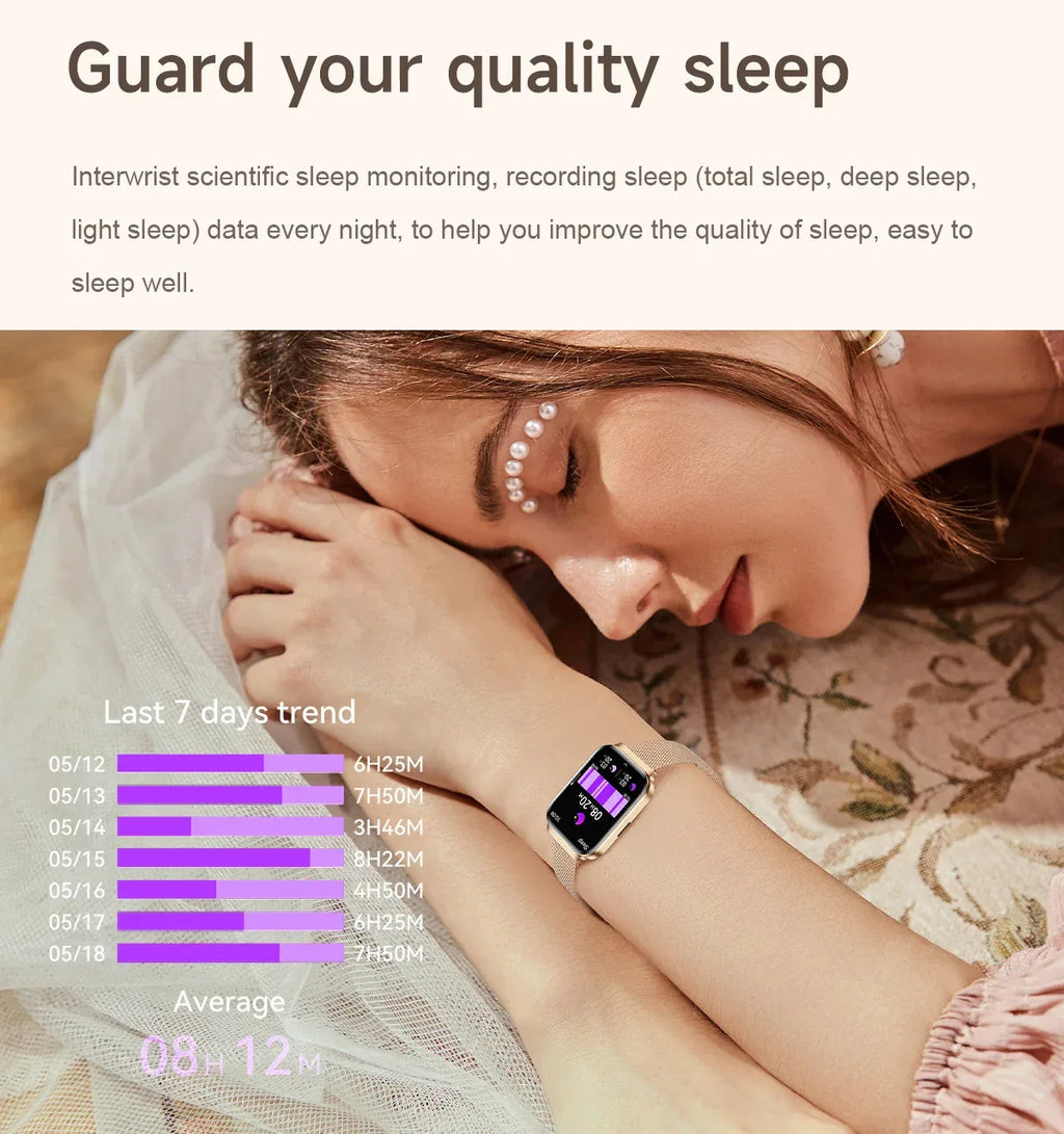 Smartwatch with Sleep Tracker & Blood Pressure Monitor - Model VS18 My Store