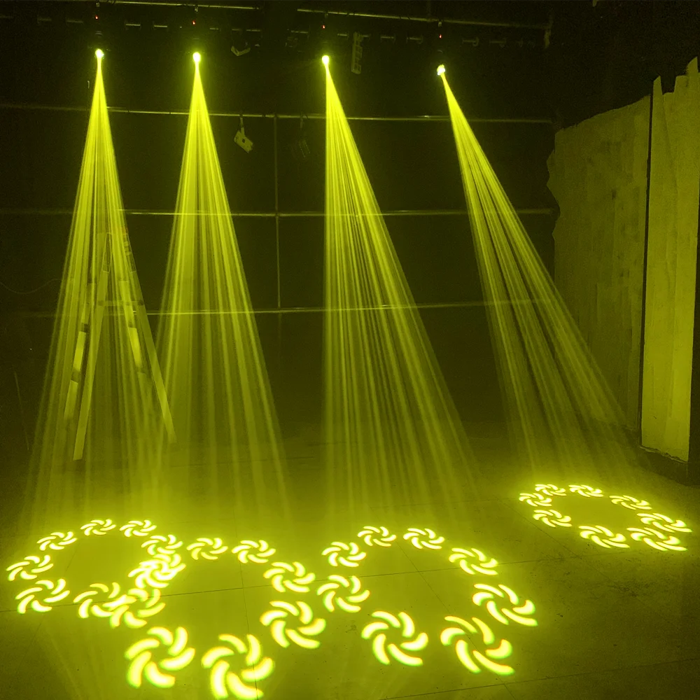 2PCS Mini LED Moving Head Light 120W Beam Spot 8 Rotating Prisms DJ DMX Bar Strobe Stage Effect