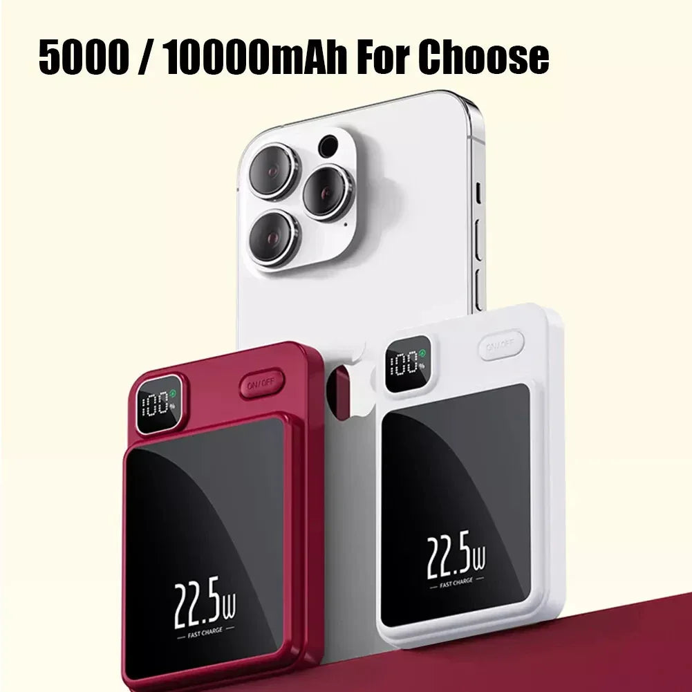 Tidesmit 5000mAh Magnetic Wireless Power Bank | 22.5W Fast Charging Tidesmit