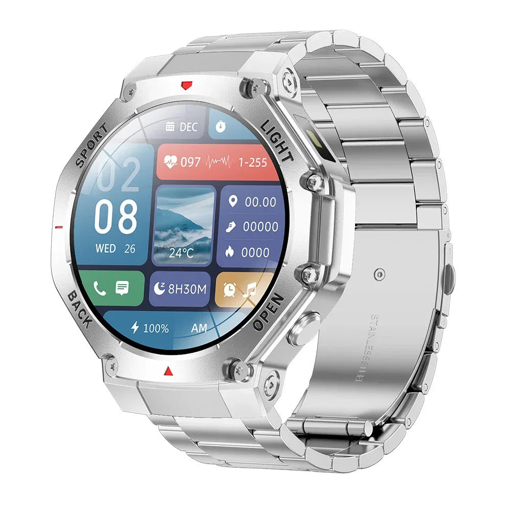 Men Outdoor Sports Smartwatch - 1.53 Inch Fitness Tracker & Heart Monitor My Store