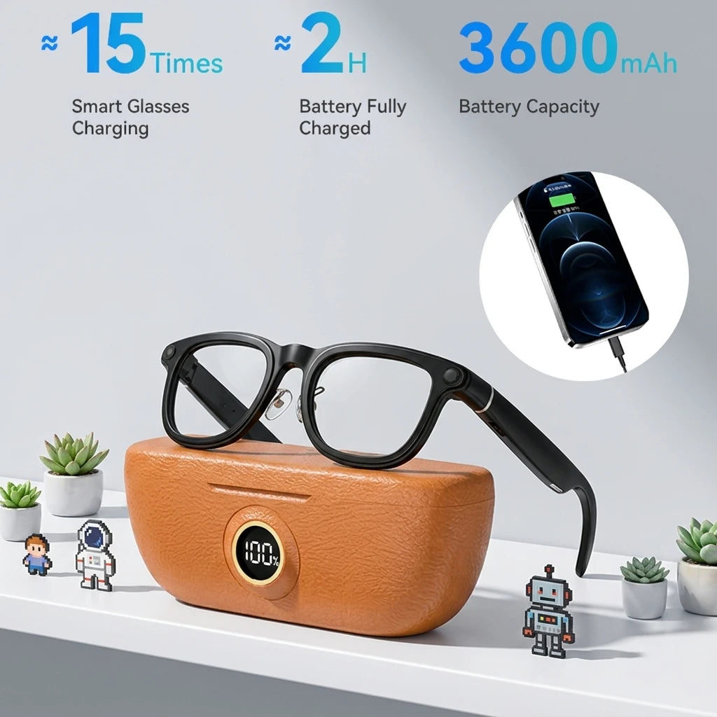 AI Smart Glasses Sunglasses Voice Control ChatGPT Bluetooth  Photography Video Music Camera Translation Glasses AI Assistant