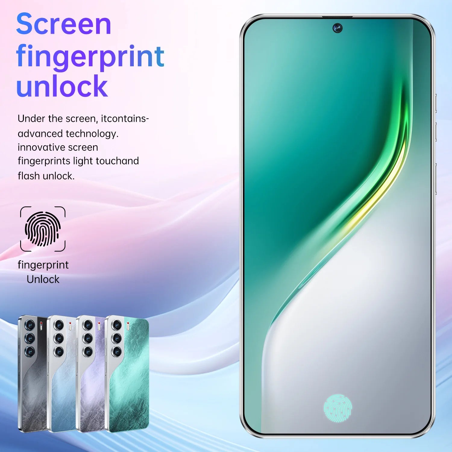 22G+2TB 2025 New 5G Smartphone Origin Camon 40 Pro Best Selling Gaming Phone  7.3 Inch Large HD Screen LTE Cellular Smartphone