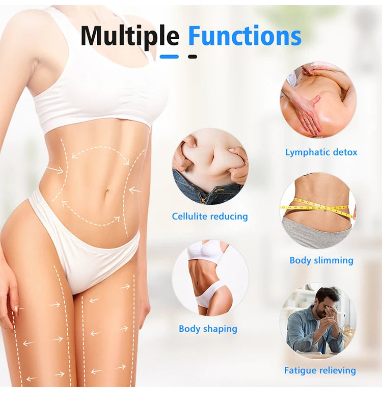 Portable Lymphatic Drainage Machine 3-in-1 EMS Massager with Heat Therapy Body Shaping Massage Equipment Tidesmit
