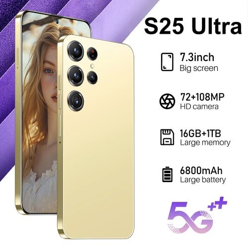 S25 Ultra Android 15 smartphone with 7.3 inch 120Hz display 16GB RAM 1TB storage and 108MP camera, gallery view 2