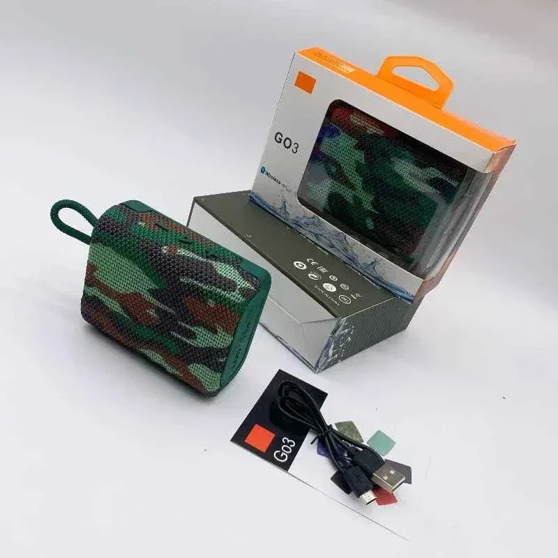 Portable Bluetooth Speaker with Deep Bass and Waterproof Design Camouflage My Store