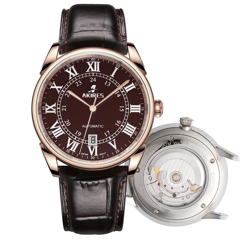 Customized Luxury Automatic Watch Stainless Steel Sapphire Glass Automatic Movement Oem Watch For Men
