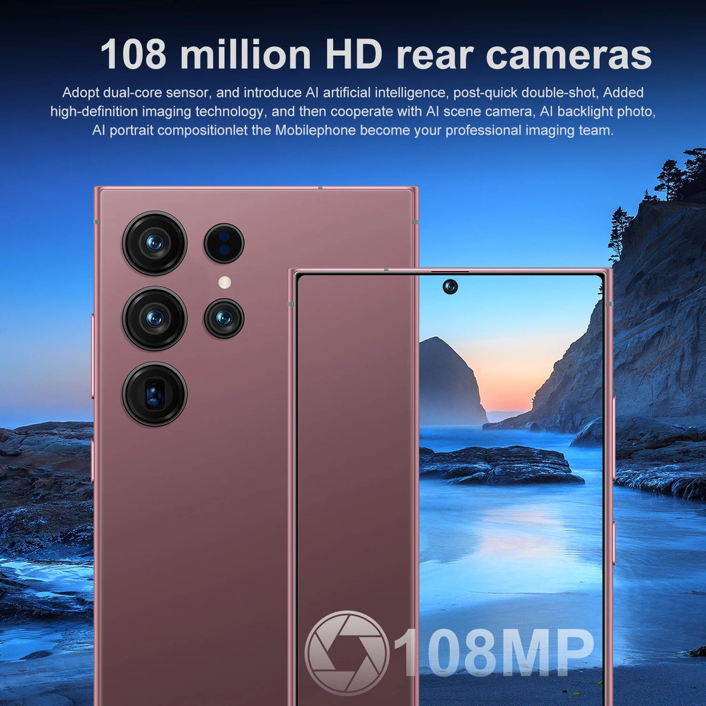 Best Selling Cellphones S25 16+1TB 48+108MP Global 5G Smartphone 6.6 Inch Screen 48+108MP Cheap Cellphones
