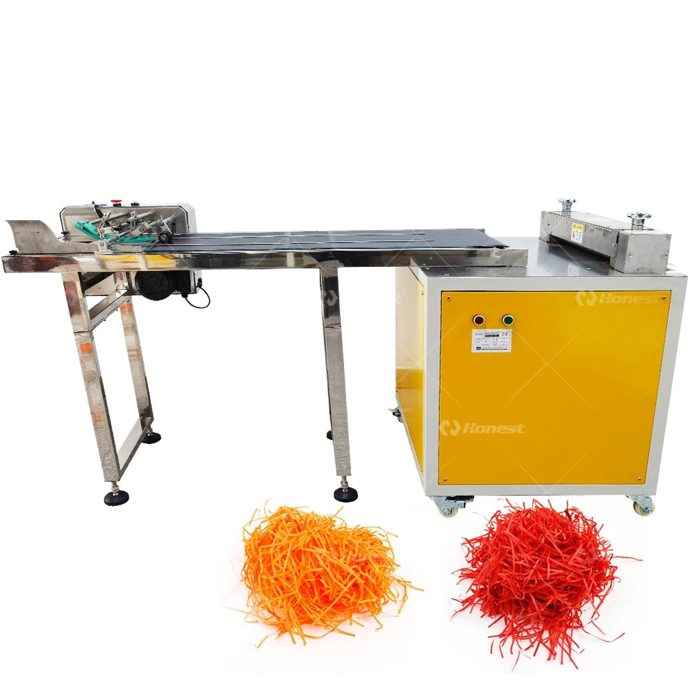 Semi-Automatic and Fully Automatic Paper Filament Machines Christmas Gift Filling Paper Filament Production Machines
