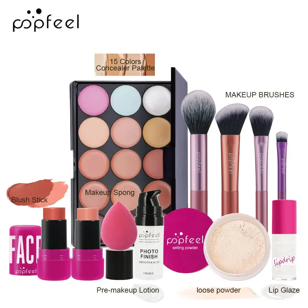Professional Makeup Kit – All-in-One Salon-Quality Eyeshadow & Lipstick Set Professional Makeup Kits SET007A Tidesmit