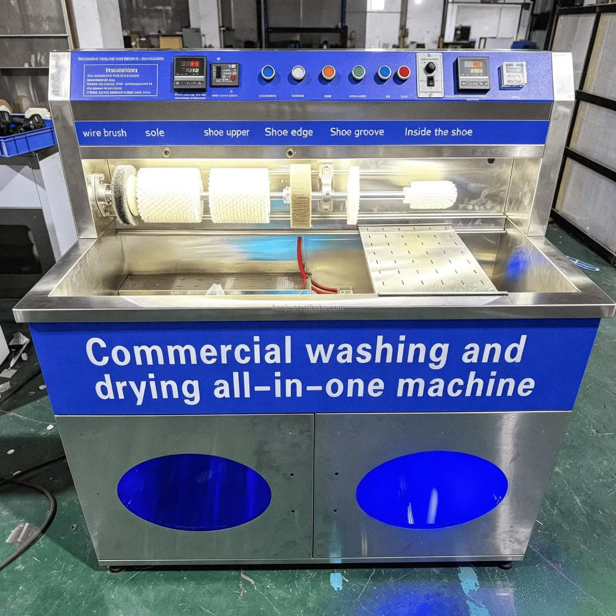Industrial Strength Shoe Washer and Dryer for Commercial Use Coin Operated